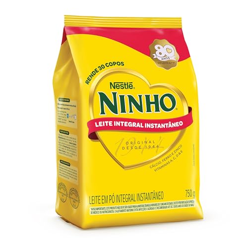 LEITE PÓ INSTANTÂNEO INTEGRAL NINHO PACOTE 750G