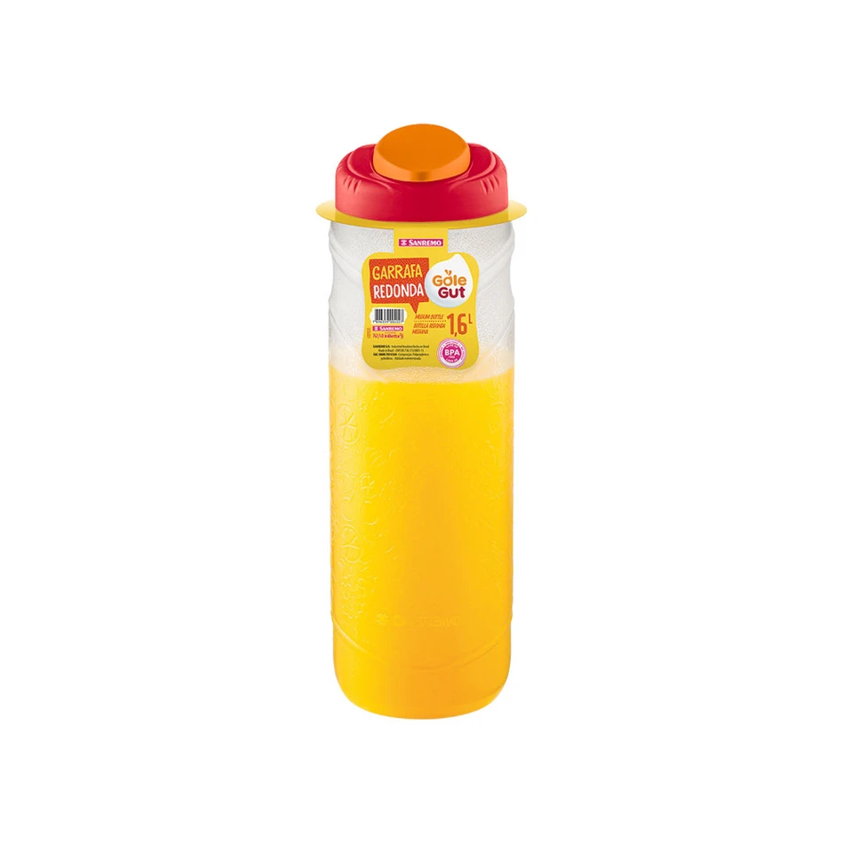 GARRAFA REDONDA PLÁSTICA SANREMO 1,6L