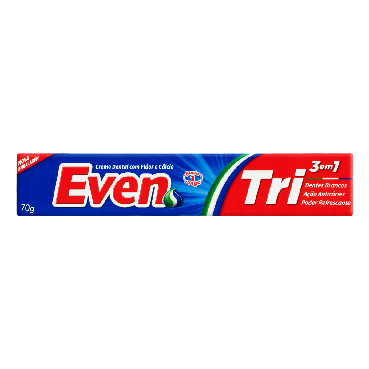 CREME DENTAL EVEN TRI CAIXA 70G