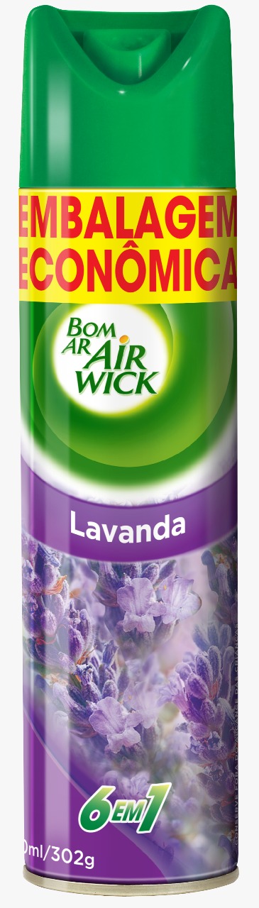 NEUTRALIZADOR DE ODORES CAMPOS DE LAVANDA BOM AR FRASCO 360ML SPRAY EMBALAGEM ECONÔMICA