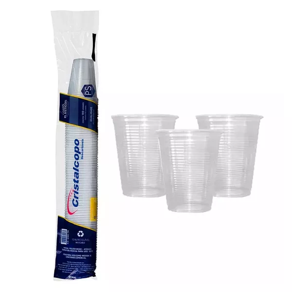 COPOS DESCARTÁVEIS CRISTALCOPO 150ML COM 100 UNIDADES