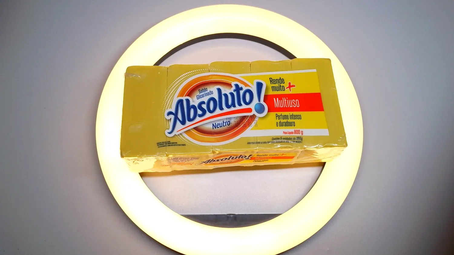 SABÃO ABSOLUTO GLICERINADO NEUTRO 5X160G — imagem 1