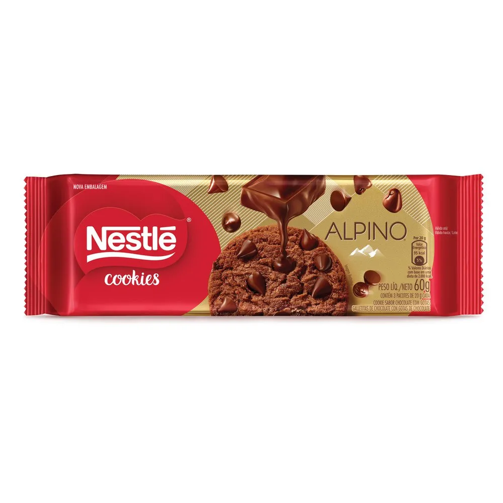 BISCOITO COOKIE NESTLE ALPINO 60G
