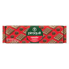 BISCOITO WAFER RECHEIO BRIGADEIRO PIRAQUÊ NEWAFER PACOTE 100G