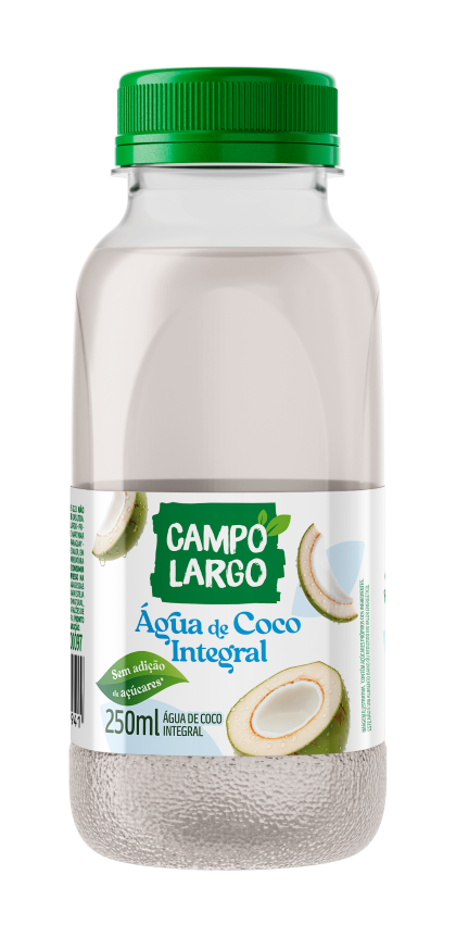 ÁGUA DE COCO INTEGRAL CAMPO LARGO GARRAFA 250ML