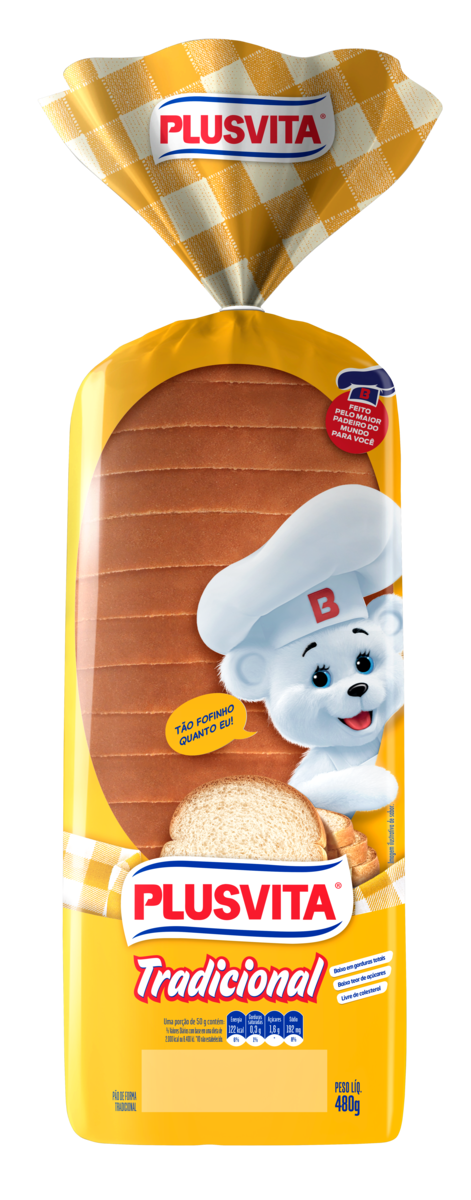 PAO DE FORMA ORIGINAL PLUSVITA 480G — imagem 1