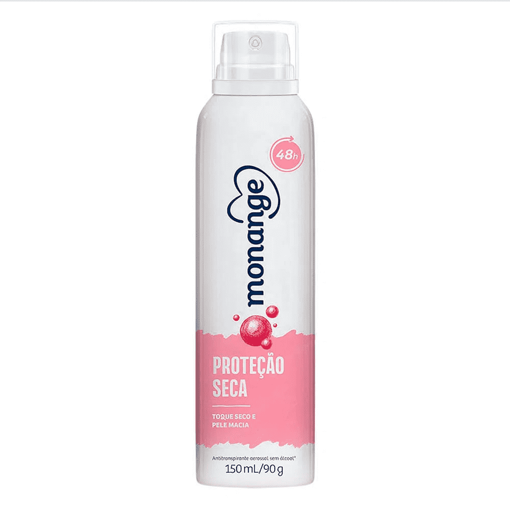 DESODORANTE MONANGE AERO 150ML PROTEÇÃO SECA FEMININO 48H