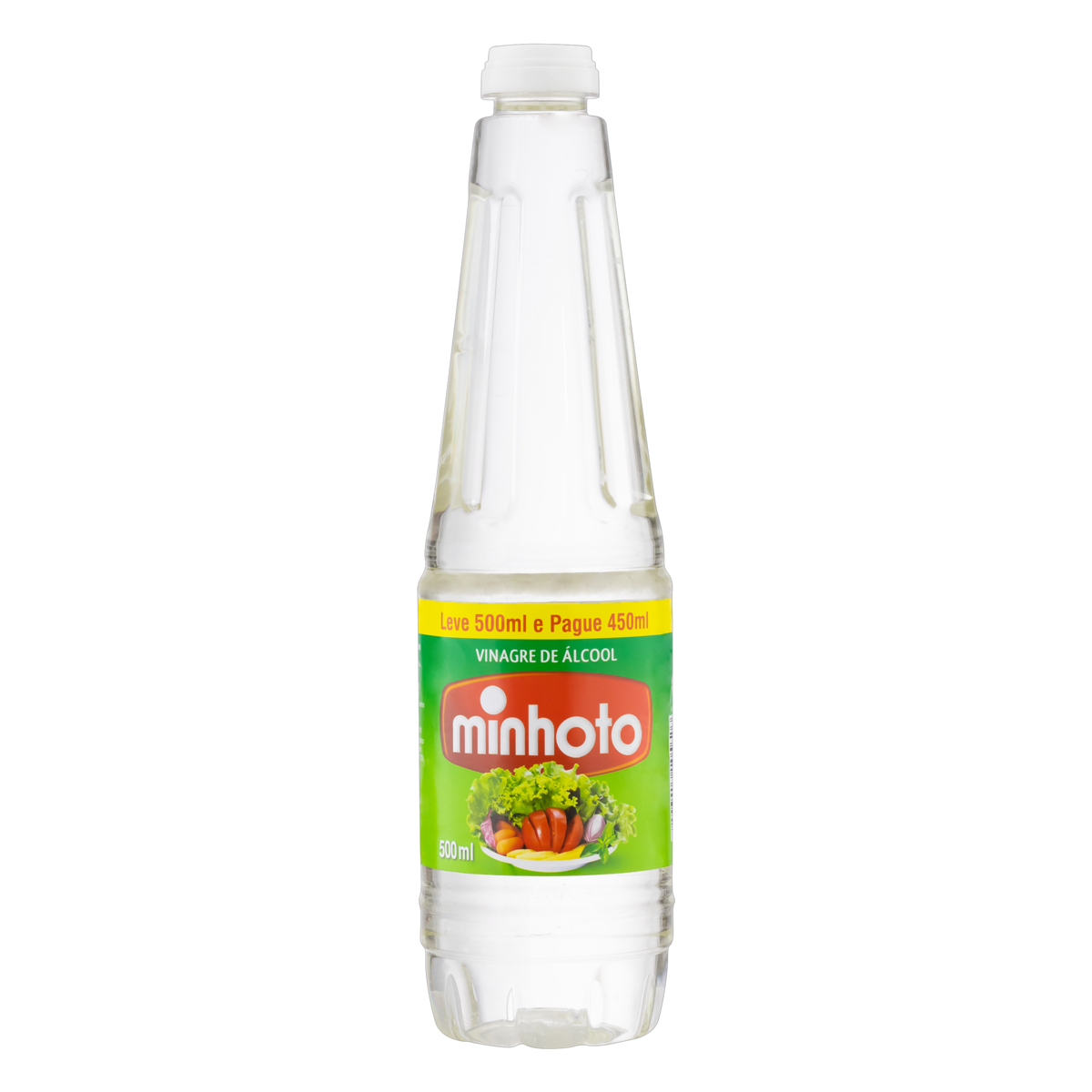 VINAGRE DE ÁLCOOL MINHOTO FRASCO LEVE 500ML PAGUE 450ML