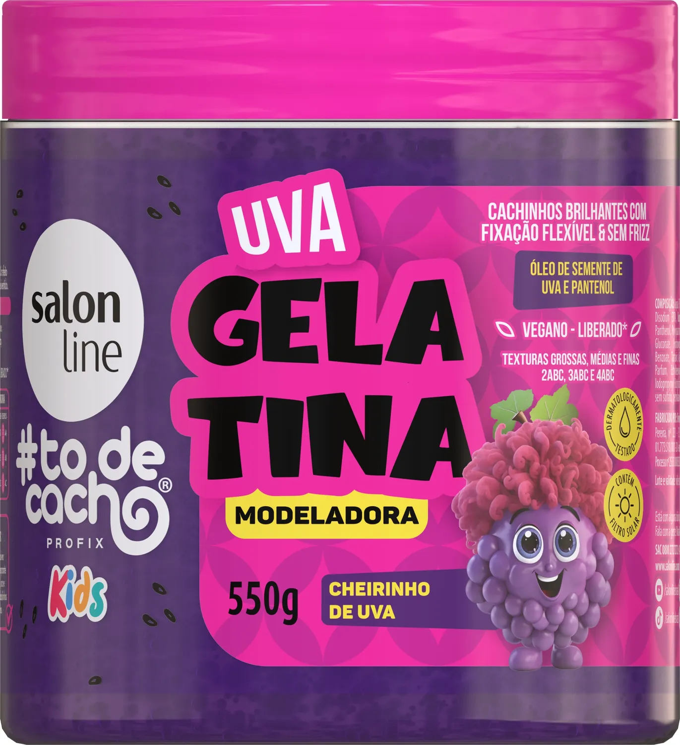 SALON LINE TODECACHO GELATINA 550G KIDS UVA 0