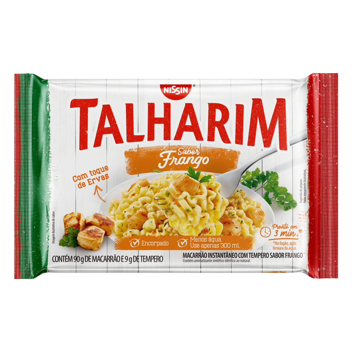 MACARRÃO INSTANTÂNEO TALHARIM FRANGO NISSIN PACOTE 99G 0