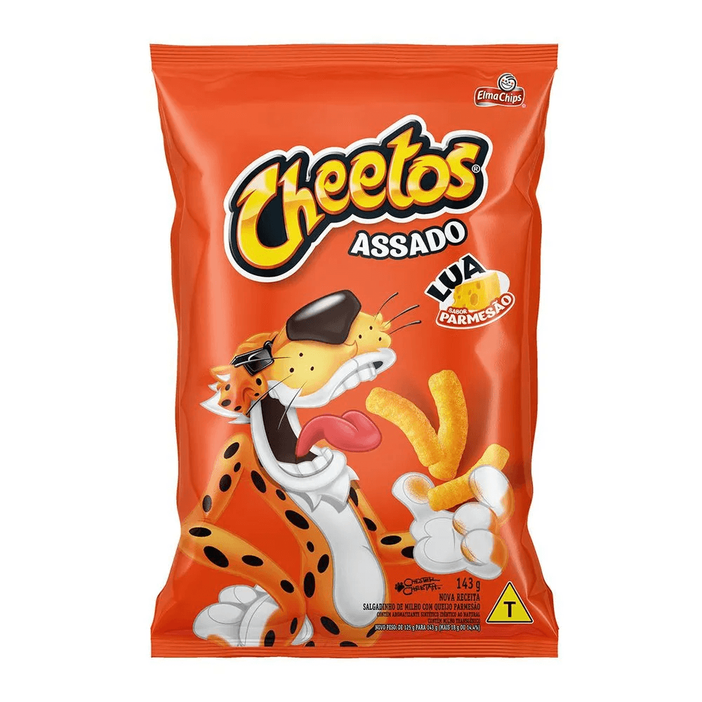 SALGADINHO DE MILHO LUA PARMESÃO ELMA CHIPS CHEETOS PACOTE 143G