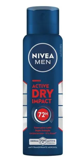 ANTITRANSPIRANTE AEROSSOL NIVEA MEN SILVER PROTECT 150ML SPRAY