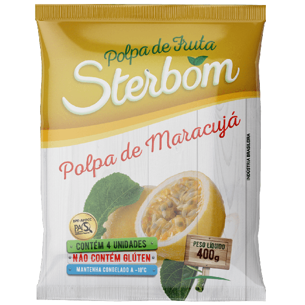 POLPA DE FRUTAS CONGELADA STERBOM 100G MARACUJÁ — imagem 1