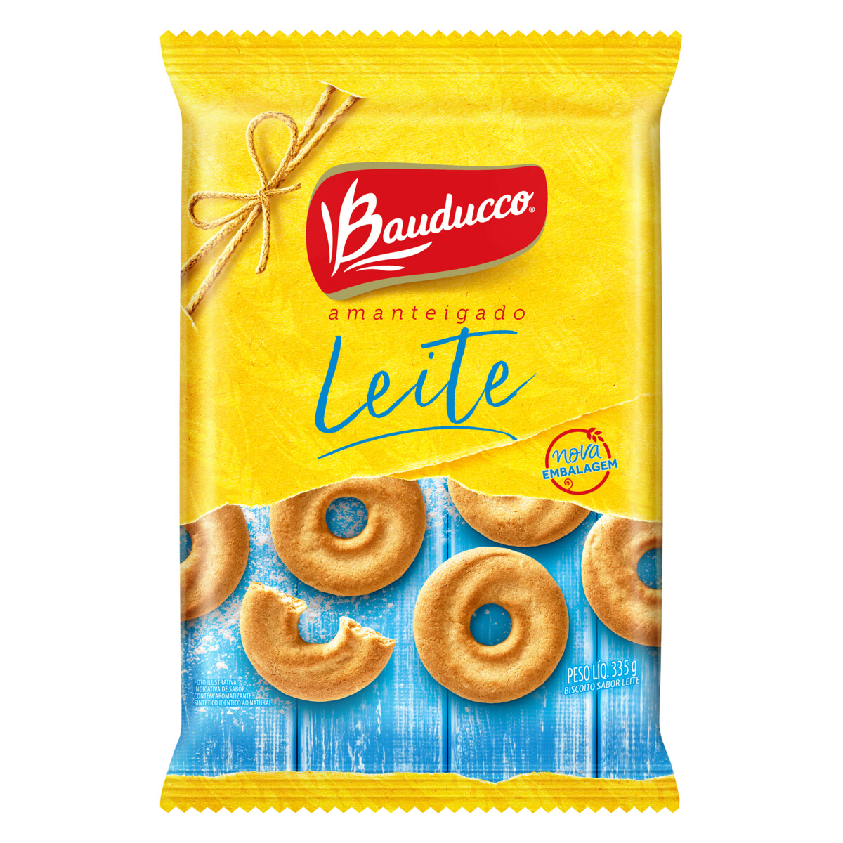 BISCOITO LEITE BAUDUCCO PACOTE 335G