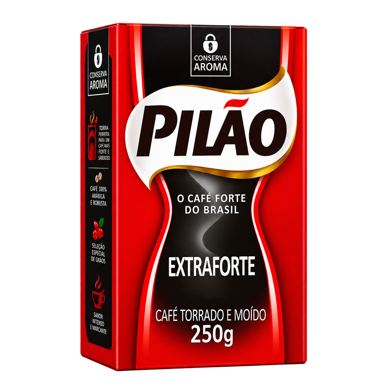 CAFÉ PILÃO EXTRA FORTE A VÁCUO 250G