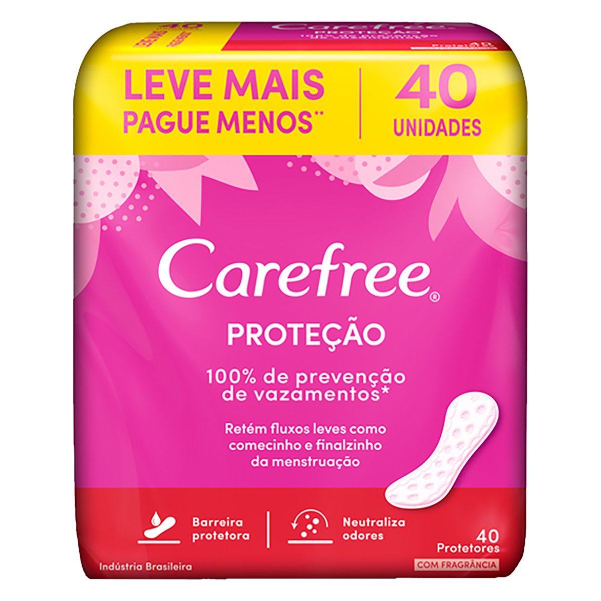 PROT CAREFREE C/40 UN PROTECAO C/PERFUME(E) — imagem 1
