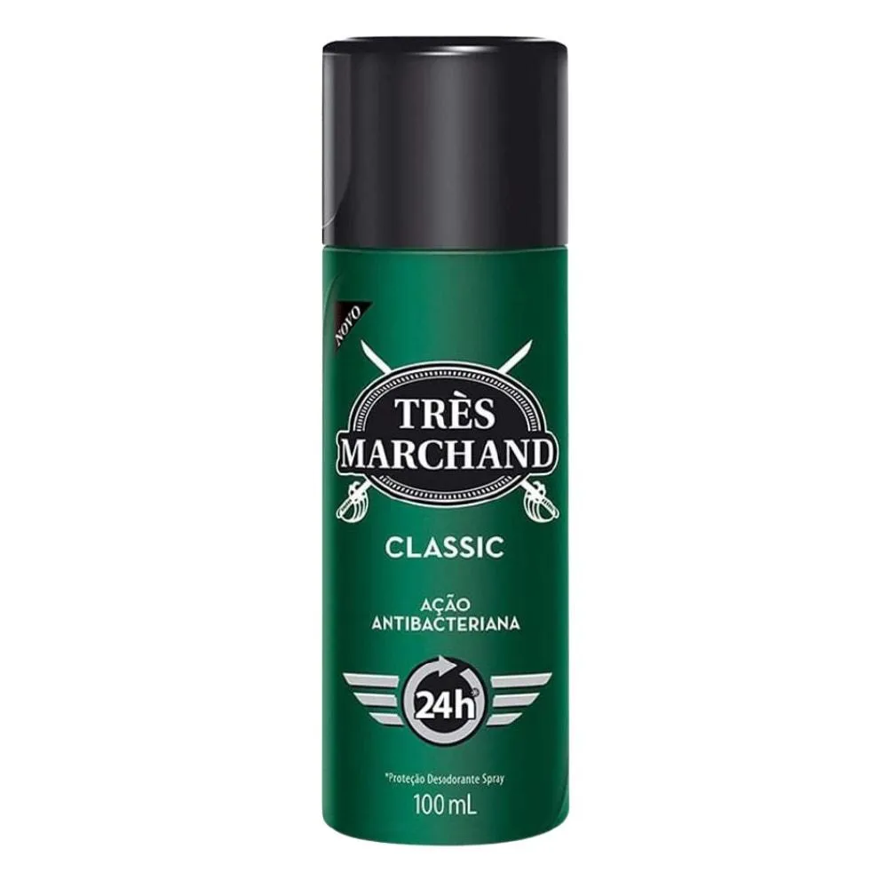 DESODORANTE SPRAY TRÈS MARCHAND CLASSIC MASC ANTIBAC 100ML