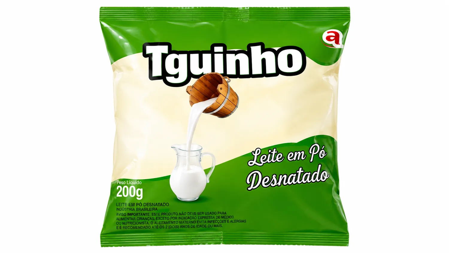 LEITE EM PÓ DESNATADO TGUINHO 200G