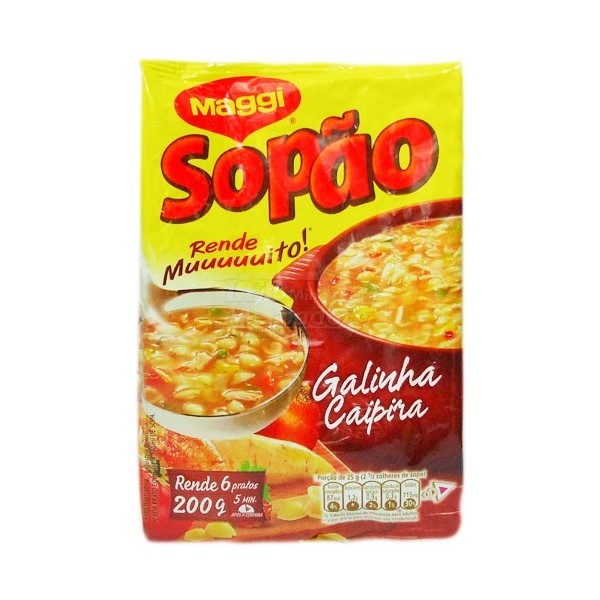 SOPÃO GALINHA CAIPIRA MAGGI SACHÊ 200G 0