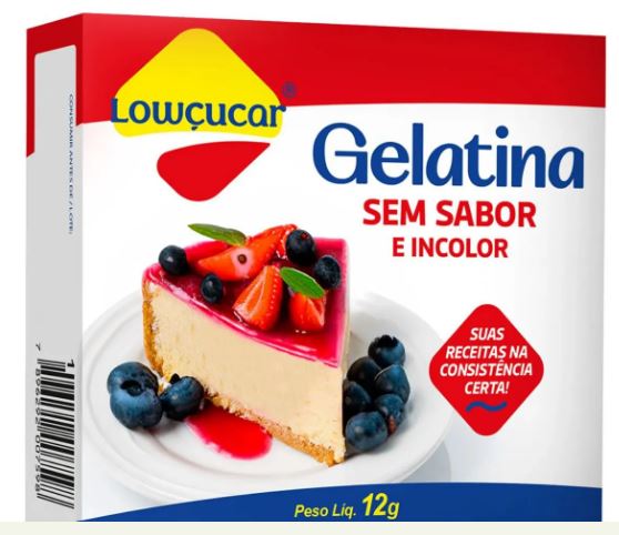 GELATINA LOWCUCAR 12G INCOLOR