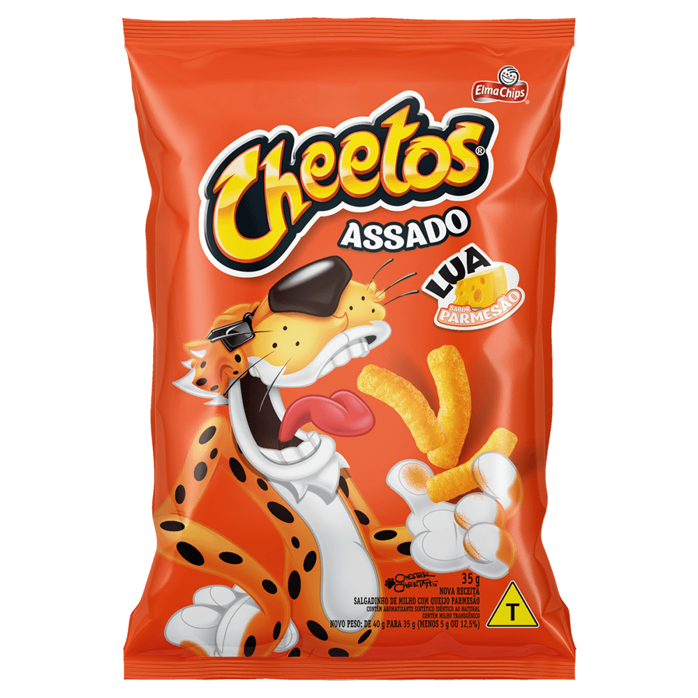 SALGADINHO DE MILHO LUA PARMESÃO ELMA CHIPS CHEETOS PACOTE 35G