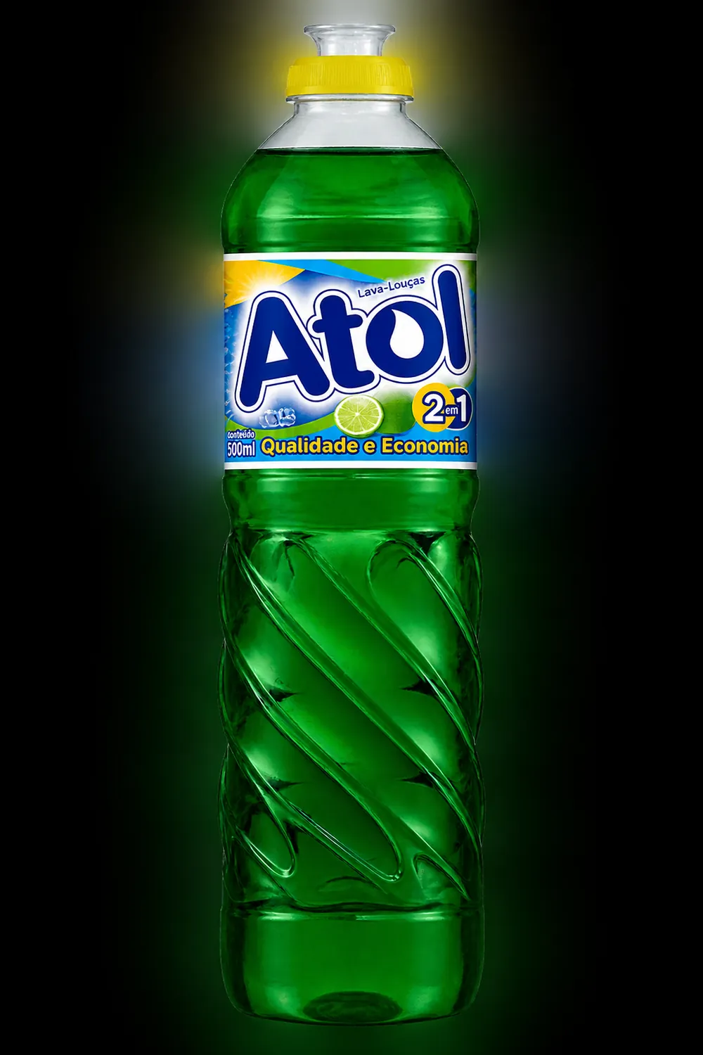 DETERGENTE LÍQUIDO ATOL LIMÃO 500ML