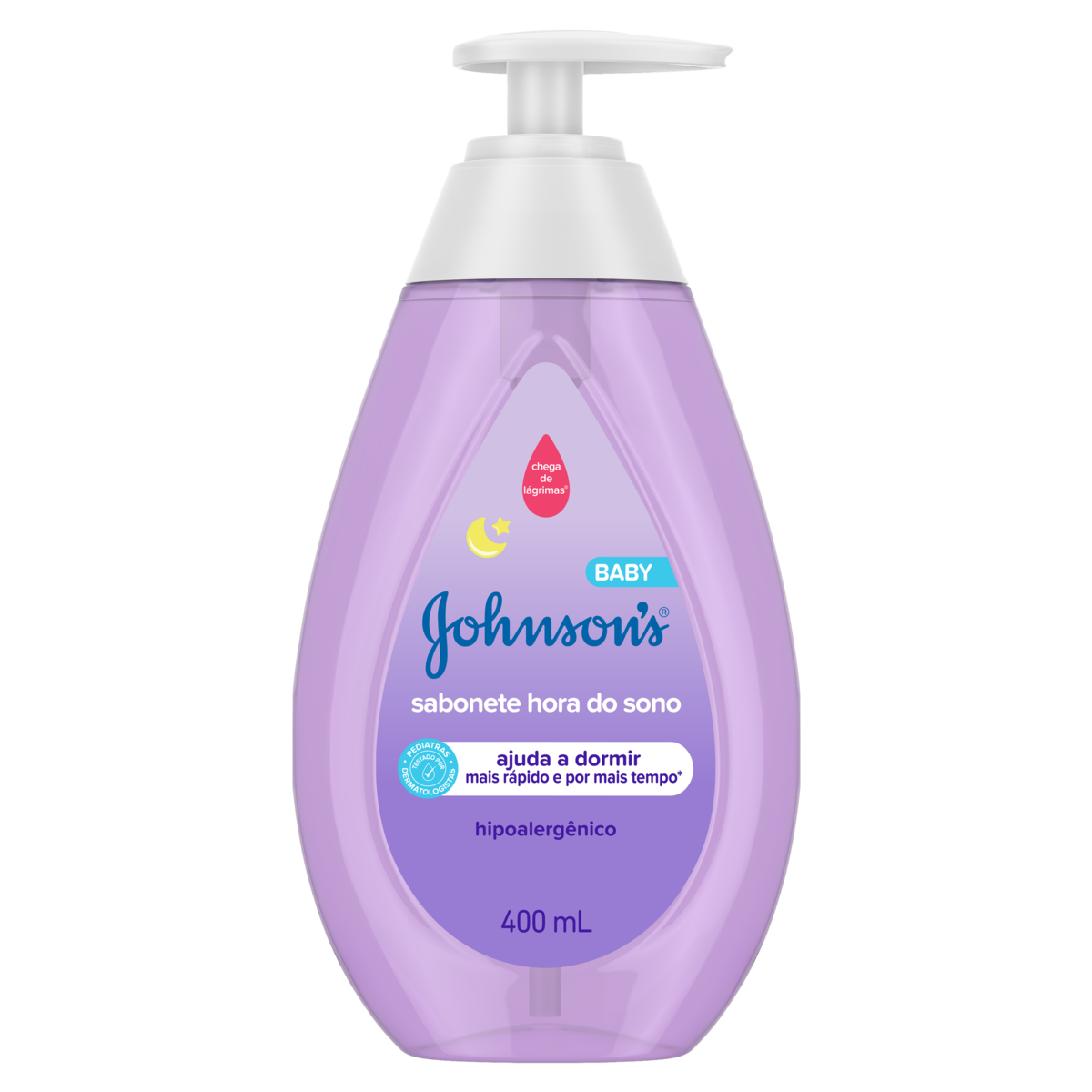 SABONETE LÍQUIDO DA CABEÇA AOS PÉS JOHNSONS BABY HORA DO SONO FRASCO 400ML PUMP 0