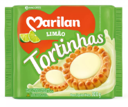 BISCOITO RECHEIO LIMÃO MARILAN TORTINHAS PACOTE 300G 0