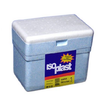 CAIXA TERMICA ISOPOR ISOPLAST 3L 0