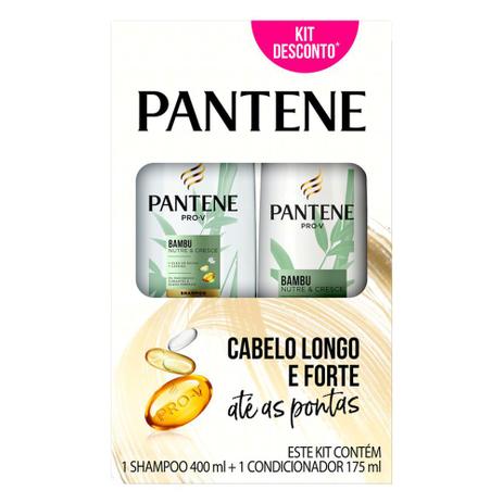 KIT SHAMPOO 400ML + CONDICIONADOR 175ML PANTENE BAMBU NUTRE & CRESCE 0