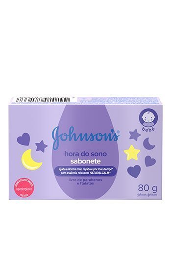 SABONETE BEBÊ BARRA JOHNSONS HORA DO SONO CAIXA 80G