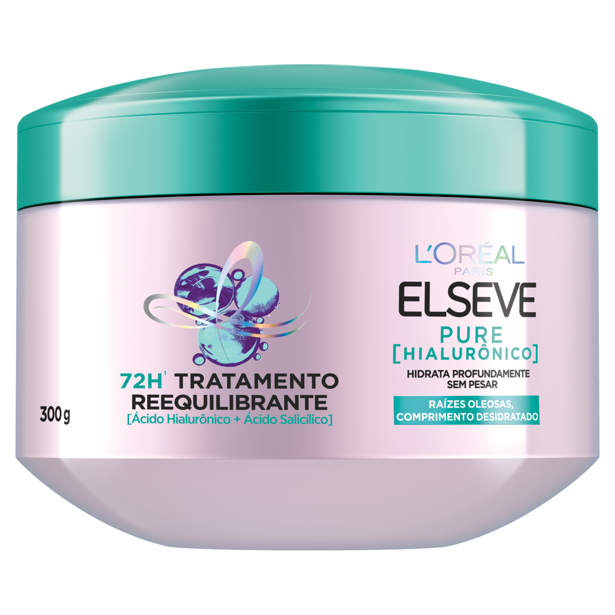 CREME DE TRATAMENTO REEQUILIBRANTE LORÉAL PARIS ELSEVE PURE HIALURÔNICO POTE 300G 0