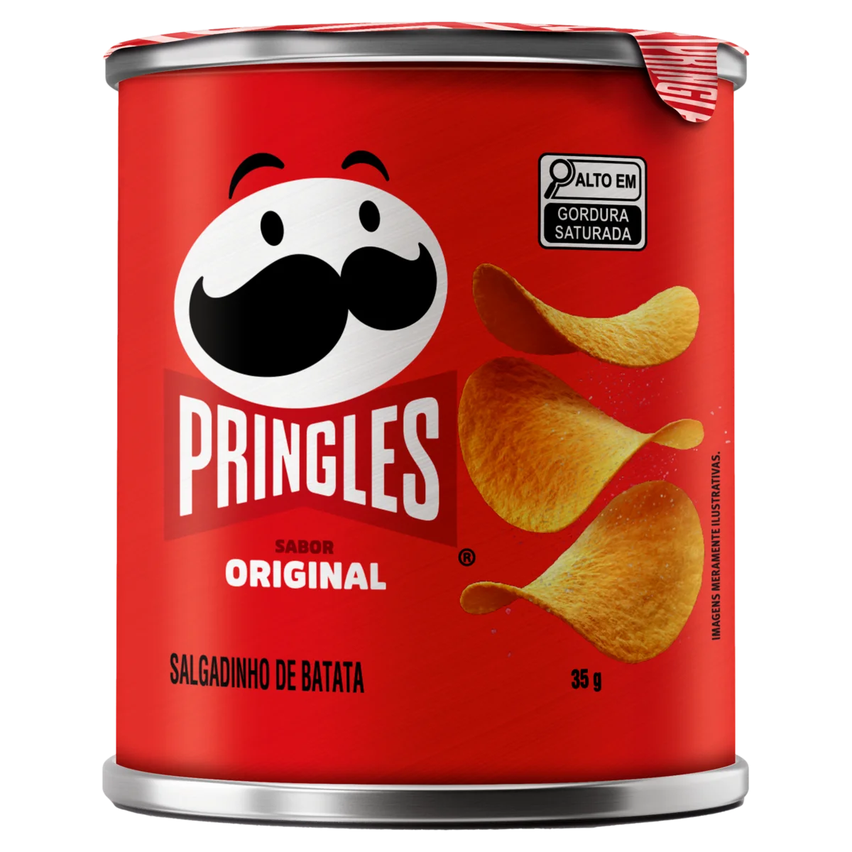 SALGADINHO DE BATATA ORIGINAL PRINGLES LATA 35G 0