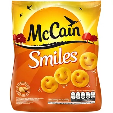 BATATA PRÉ-FRITA SMILES CONGELADA MCCAIN PACOTE 400G