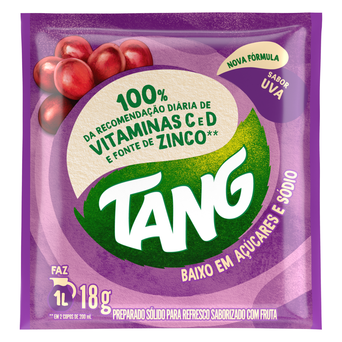 REFRESCO EM PÓ UVA TANG PACOTE 18G