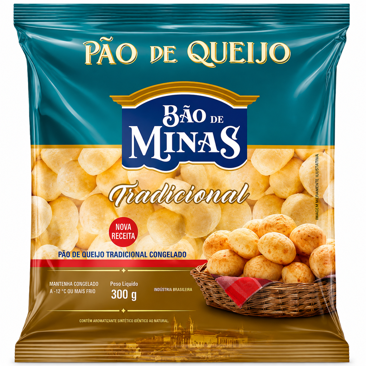 PÃO DE QUEIJO TRADICIONAL BÃO MINAS 300G — imagem 1