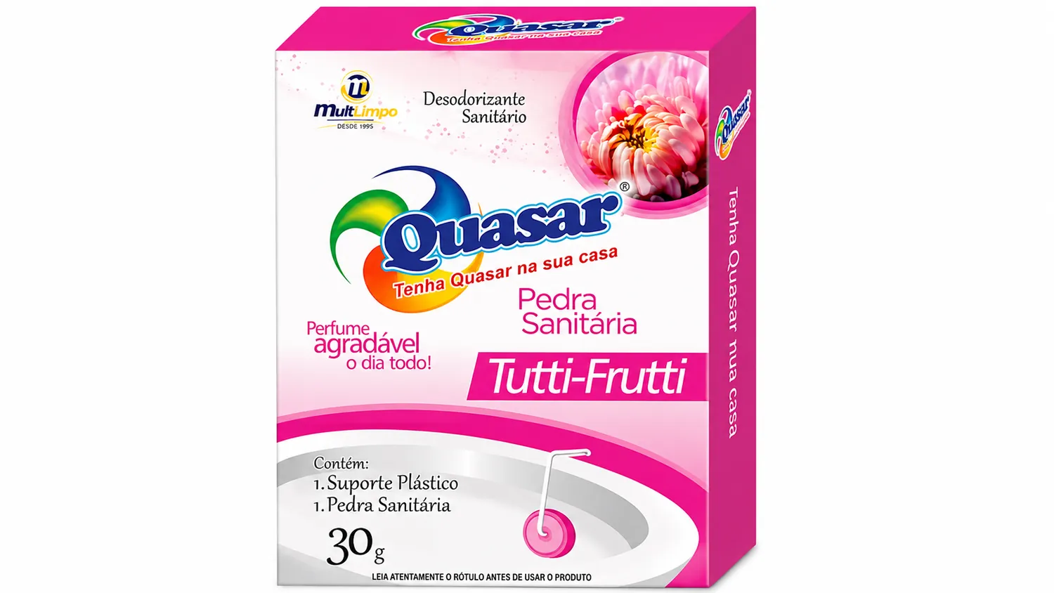 PEDRA SANITÁRIA QUALAR TUTTI-FRUTI 30G