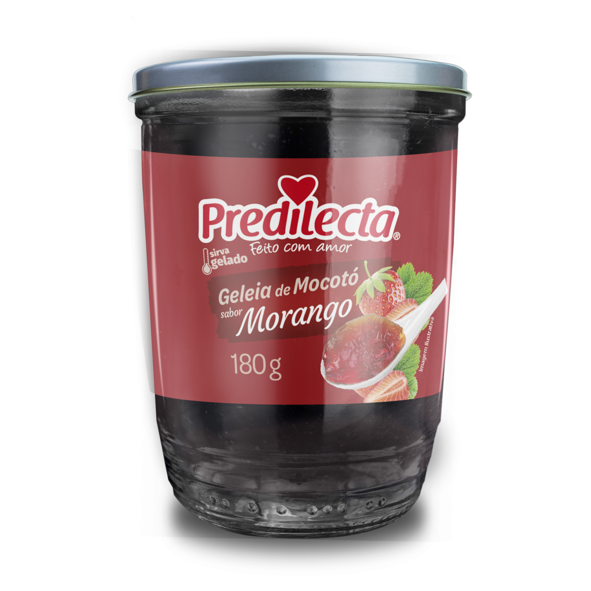 GELEIA DE MOCOTÓ MORANGO PREDILECTA COPO 180G