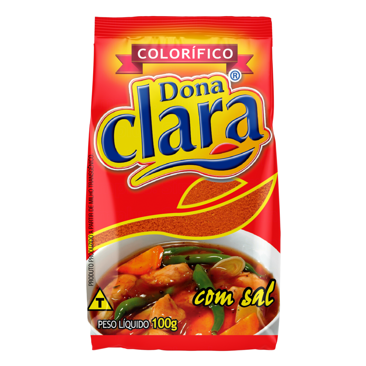 COLORÍFICO PÓ COM SAL DONA CLARA PACOTE 100G
