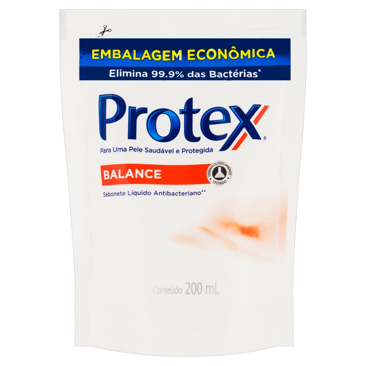 SABONETE LÍQUIDO ANTIBACTERIANO PROTEX BALANCE SACHÊ 200ML REFIL EMBALAGEM ECONÔMICA