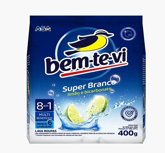 LAVA ROUPA PO BEM TE VI SUPER BRANCO 400