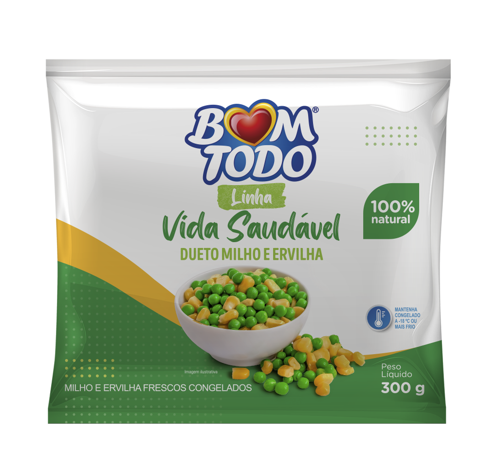 DUETO MILHO E ERVILHA BOM TODO 300G CONGELADO