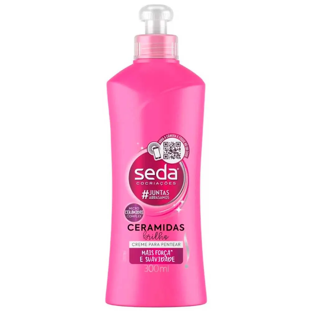 CREME PARA PENTEAR SEDA COCRIAÇÕES CERAMIDAS BRILHO FRASCO 300ML