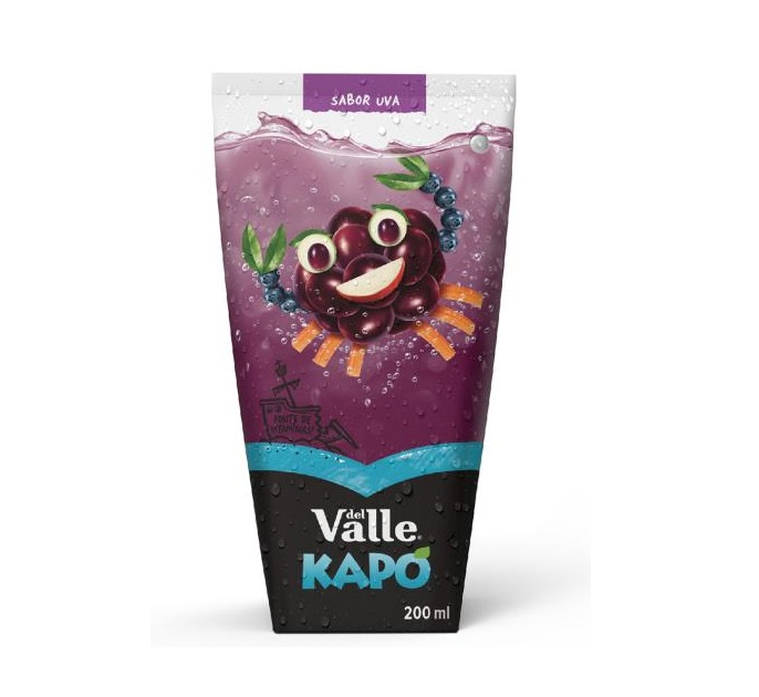 REFRESCO ADOÇADO UVA DEL VALLE KAPO CAIXA 200ML