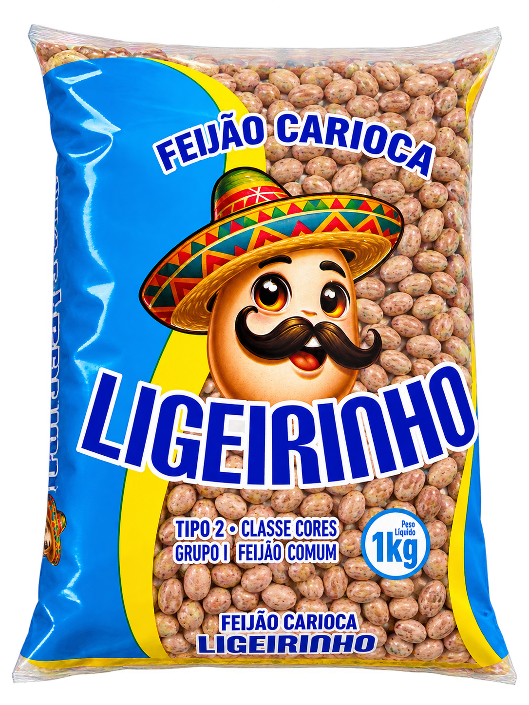 FEIJÃO CARIOCA LIGEIRINHO 1KG — imagem 1