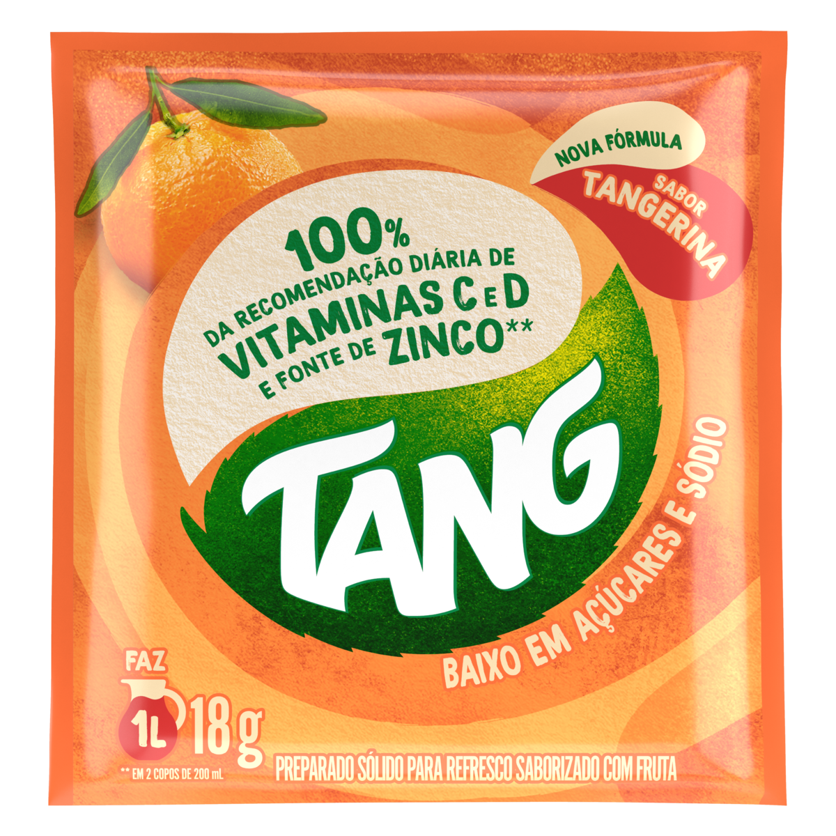 REFRESCO EM PÓ TANGERINA TANG PACOTE 18G