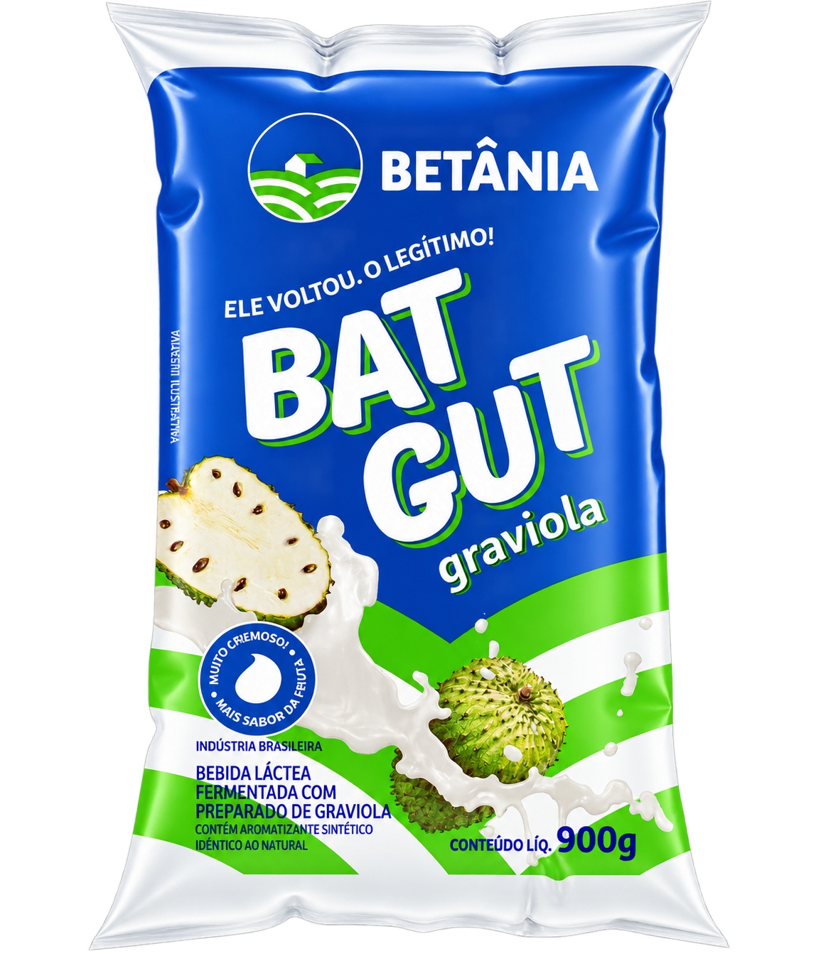 BEBIDA LÁCTEA BETÂNIA BAT GUT GRAVIOLA 900G