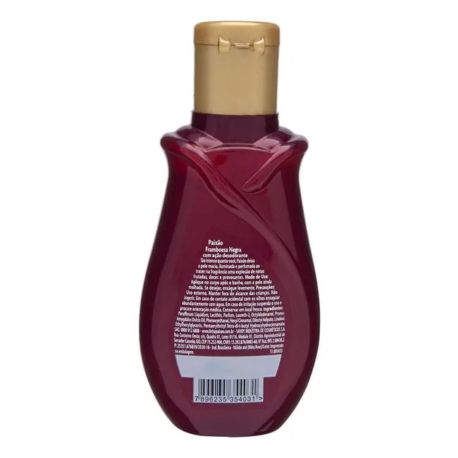 ÓLEO DEO CORPORAL FRAMBOESA NEGRA PAIXÃO FRASCO 100ML