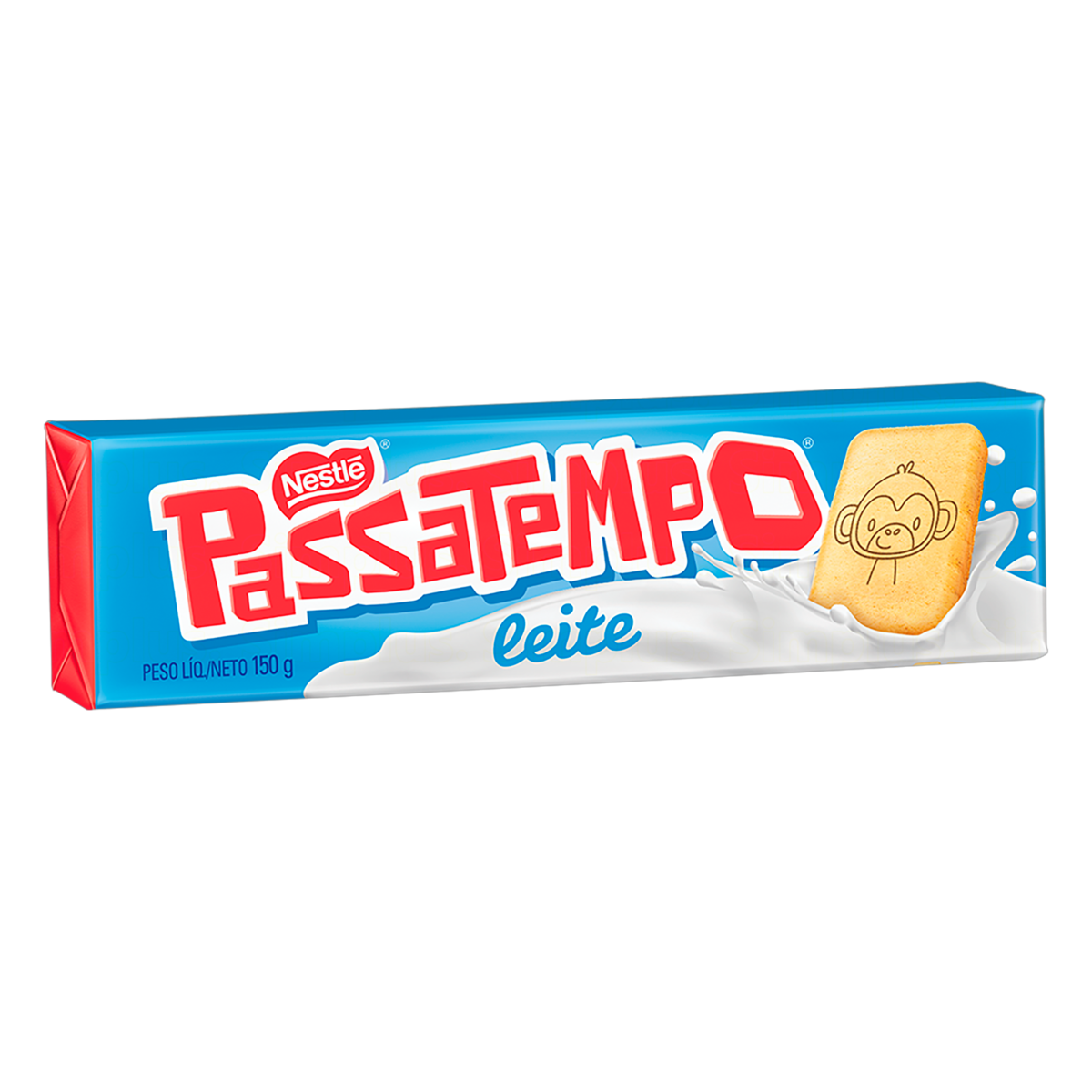 BISCOITO LEITE PASSATEMPO PACOTE 150G 0