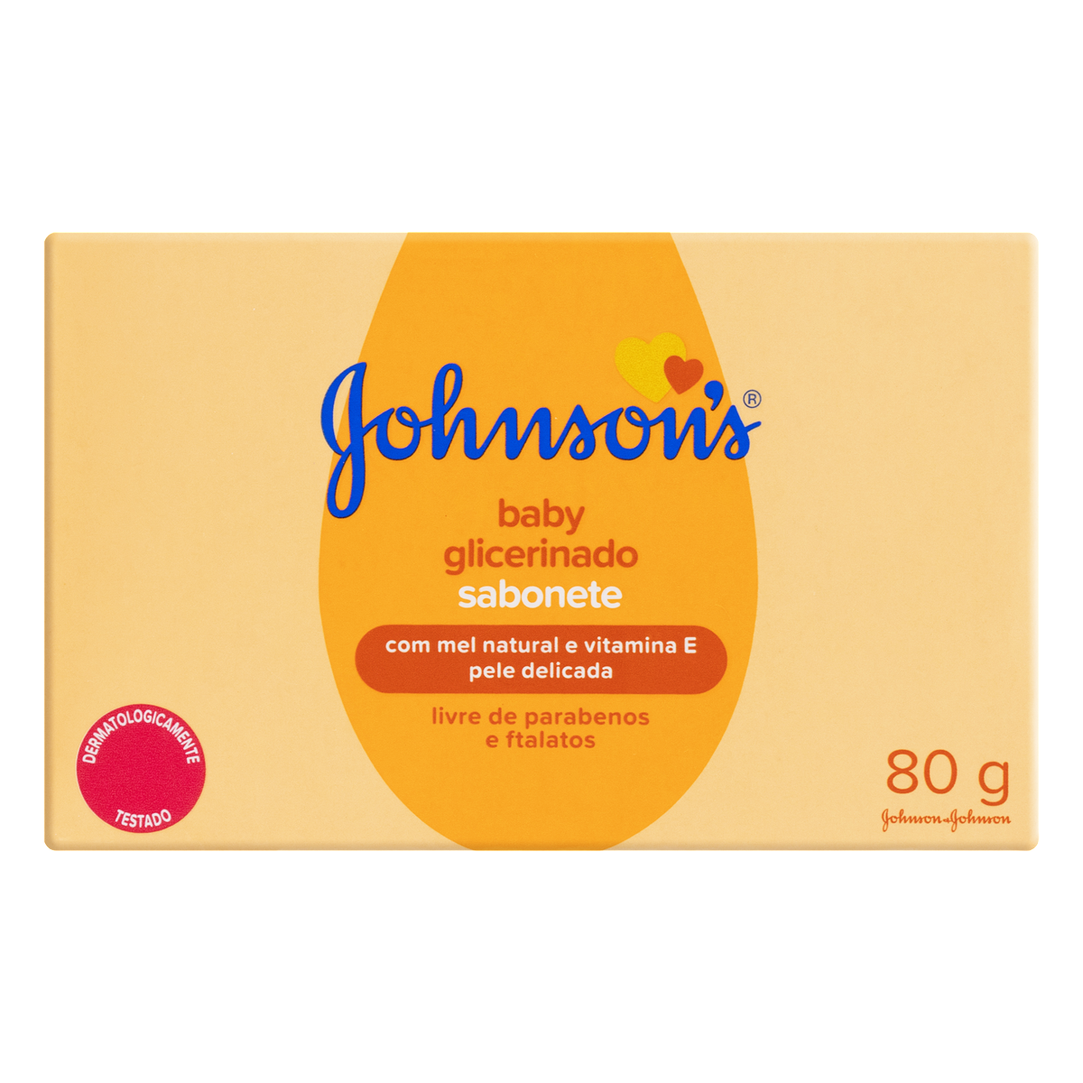 SABONETE BARRA GLICERINADO JOHNSONS BABY CAIXA 80G